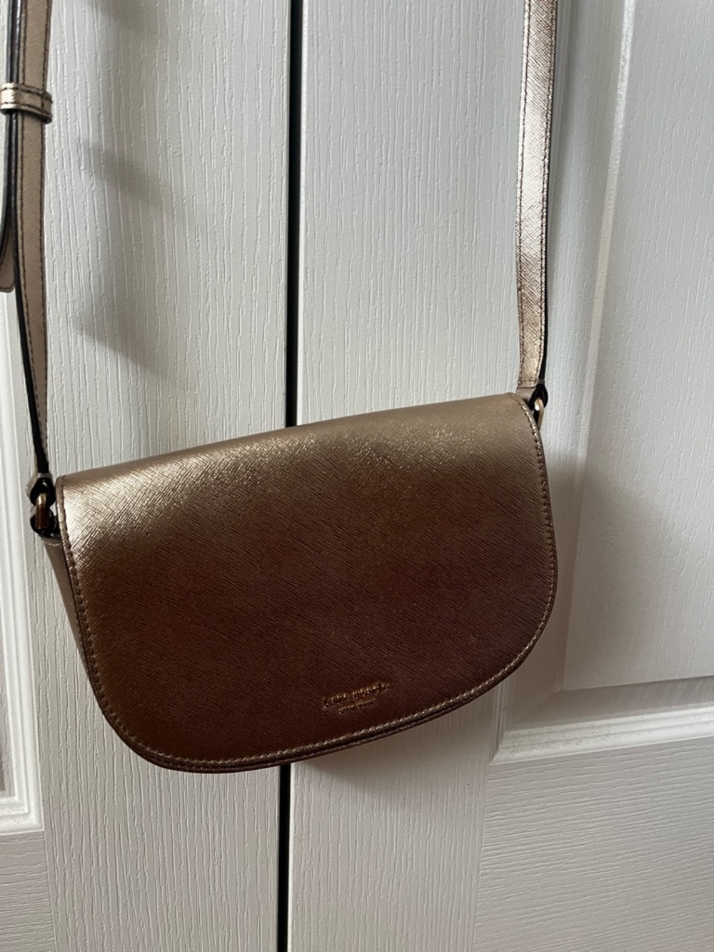 kate spade Metallic Bronze Crossbody Bag